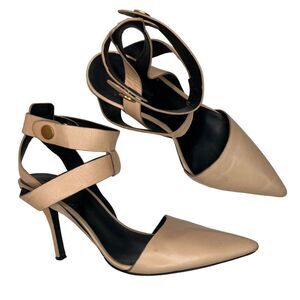 Alexander Wang Sonja Bandage Pumps Nude Pointed Toe Size 40 US 10 Heels